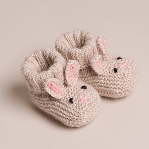 Baby Cashmere Bunny Booties