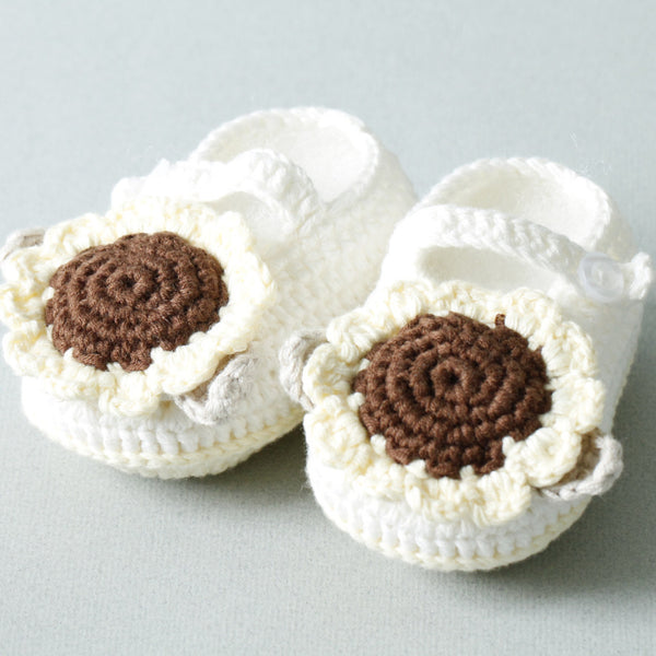 Baby Sunflower Shoes Handmade - Main Image