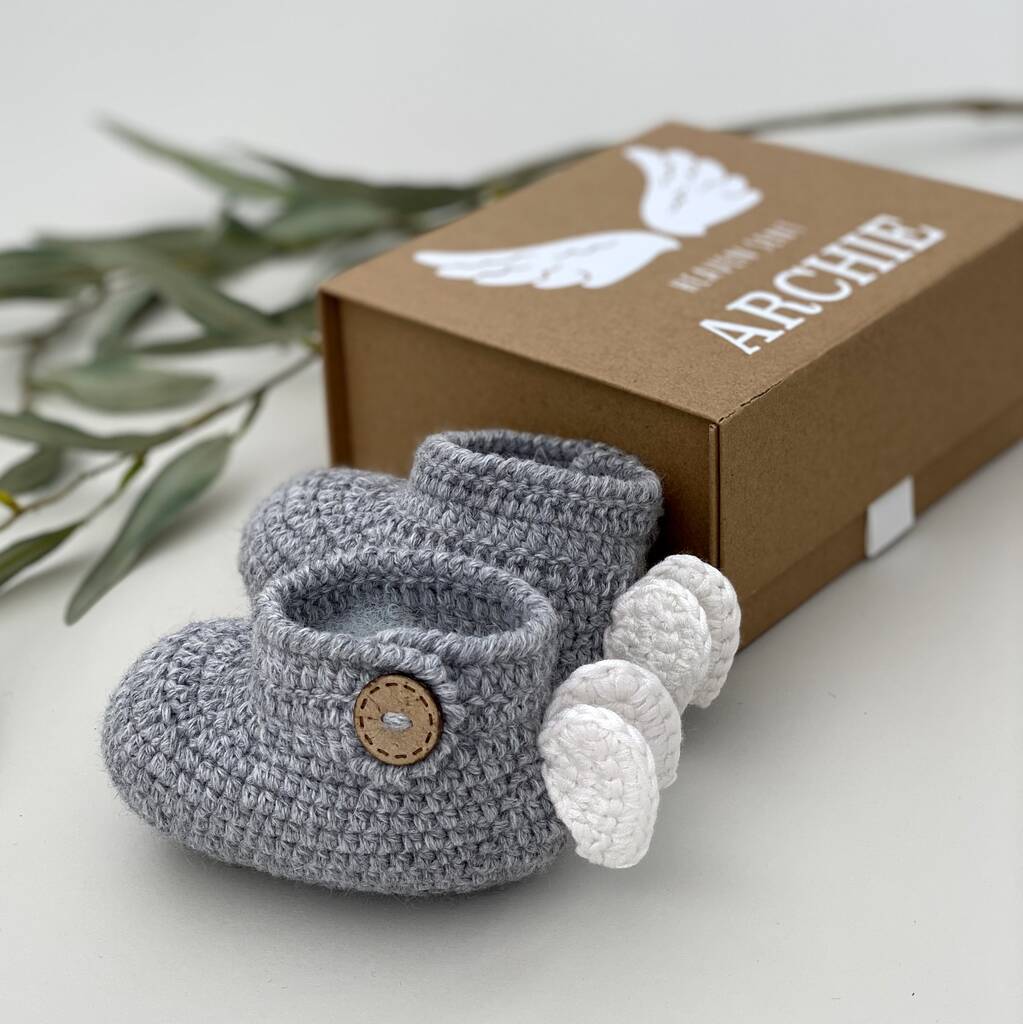 Personalised Babies' First Angel Wing Shoes