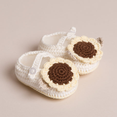 Baby Sunflower Shoes Handmade