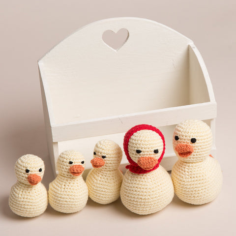 Hand Crochet Mummy Duck Or Duckling Rattle