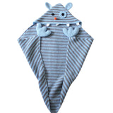 Hand Knitted Monster Hug Hooded Blanket
