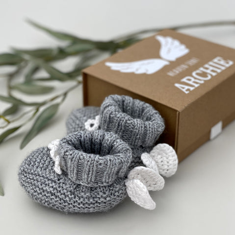 Angel Wings Cashmere Booties