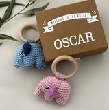 elephant rattle keepsake box